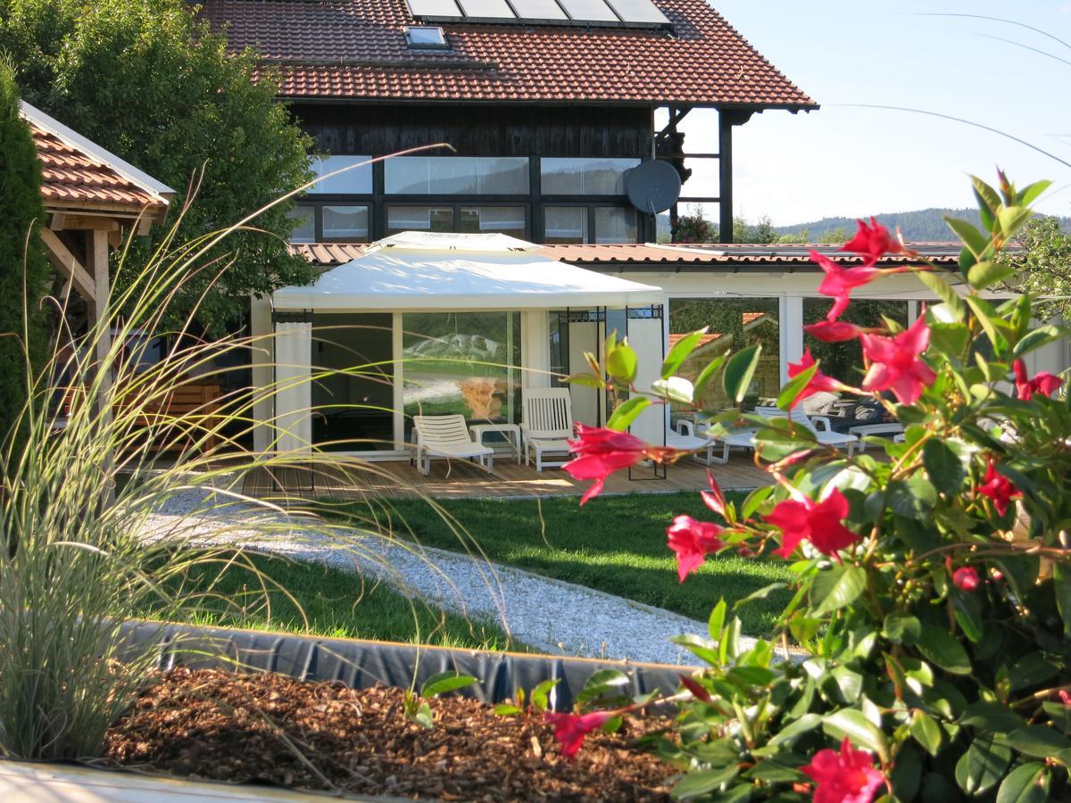 Hotel Hirschenstein Achslach エクステリア 写真